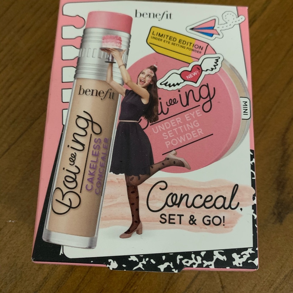 Benefit boing concealer and translucent powder